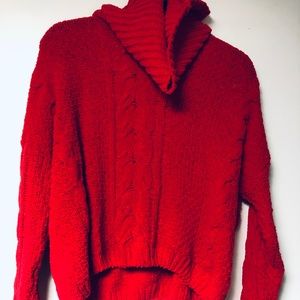 Primark Red Turtleneck Sweater (Size medium)